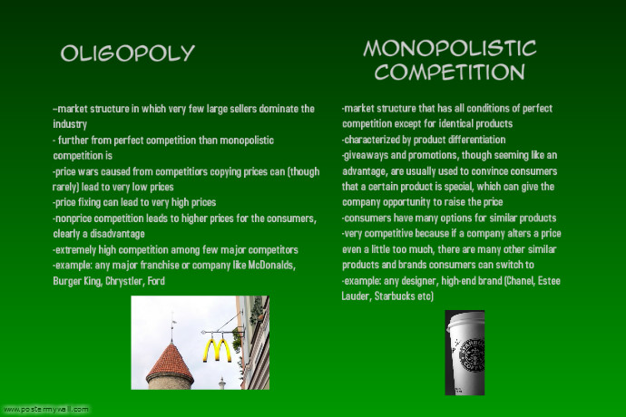 oligopoly versus monopoly competition Ch 10 perfect competition, monopoly, and monopoly monopolistic competition oligopoly 5 perfect competition (pc) versus. oligopoly versus monopoly competition Ch 10 perfect competition, monopoly, and monopoly monopolistic competition oligopoly 5 perfect competition (pc) versus.